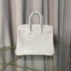 Birkin 25 Glacier White Matte Alligator Gold Hardware Birkin 25 Glacier White Matte Alligator Gold Hardware Retourne Bag