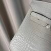 Birkin 25 Glacier White Matte Alligator Palladium Hardware Birkin 25 Glacier White Matte Alligator Palladium Hardware Retourne Bag