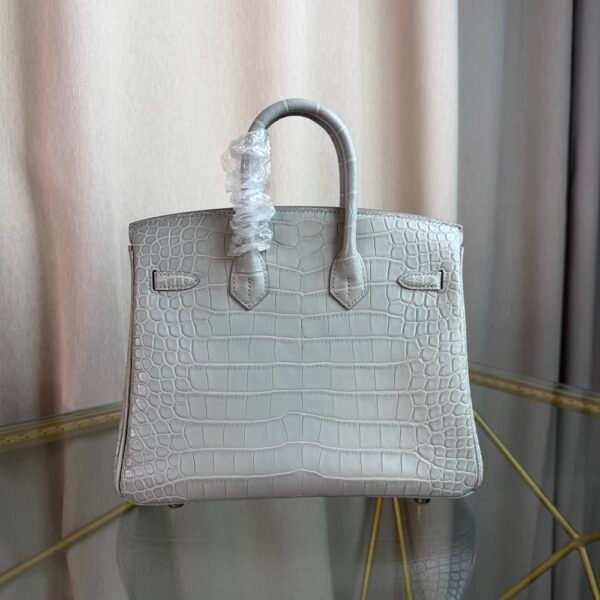 Birkin-25-Retourne-Gris-Perle-80-Matte-Alligator Birkin 25 Retourne Gris Perle 80 Matte Alligator With Palladium Hardware PHW