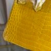 Birkin 25 Shiny Alligator Jaune Ambre GHW Birkin 25 Jaune Ambre Shiny Alligator Gold Hardware exotic leather handbag yellow luxury tote