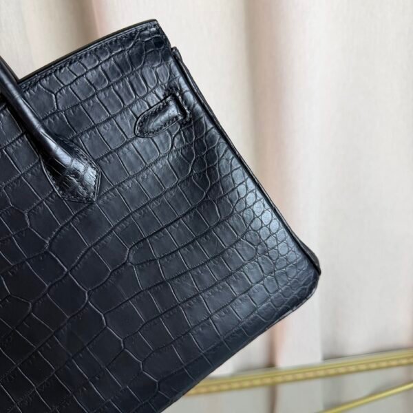 Birkin 25 Matte Black Niloticus Crocodile PHW Birkin 25 Matte Black Niloticus Crocodile PHW