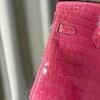 birkin-25-shiny-niloticus-crocodile-rose-scheherazade-phw Birkin 25 Retourne Shiny Niloticus Crocodile Rose Schéhérazade Palladium Hardware bag