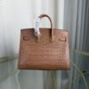 Birkin 20 Sellier bag in Gold Matte Alligator with Gold Hardware