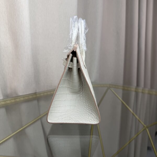 Birkin 20 Sellier bag in Beton Matte Alligator with Palladium Hardware