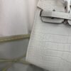 Birkin 20 Sellier bag in Beton Matte Alligator with Palladium Hardware