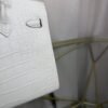 Birkin 20 Sellier bag in Beton Matte Alligator with Palladium Hardware