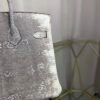 Birkin 25 Retourne bag in Lizard Naturel with Palladium Hardware
