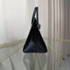 Birkin-Sellier-20-Black-Shiny-Lizard-Gold-Hardware Birkin Sellier 20 Black Shiny Lizard Gold Hardware bag front view