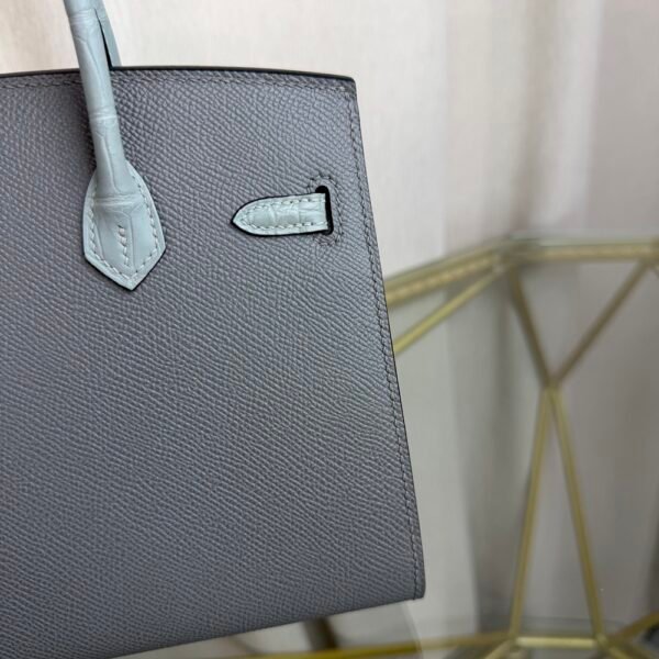Birkin-Faubourg-20-Midnight-Blue-Matte-Mississippiensis-Alligator-Gold-Hardware Birkin Faubourg 20 Midnight Blue Matte Alligator Epsom bag front view