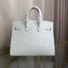 Birkin-Sellier-20-Glacier-White-Ostrich-Silver-Hardware Birkin Sellier 20 Glacier White Ostrich Silver Hardware bag front