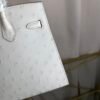 Birkin-Sellier-20-Glacier-White-Ostrich-Silver-Hardware Birkin Sellier 20 Glacier White Ostrich Silver Hardware bag front