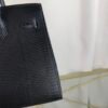 Birkin-Sellier-20-Black-Shiny-Lizard-Gold-Hardware Birkin Sellier 20 Black Shiny Lizard Gold Hardware bag front view