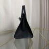 Birkin-Sellier-20-Black-Shiny-Lizard-Gold-Hardware Birkin Sellier 20 Black Shiny Lizard Gold Hardware bag front view