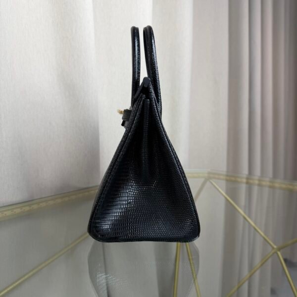 Birkin-25-Black-Shiny-Lizard-Gold-Hardware Birkin 25 Black Shiny Lizard Gold Hardware bag