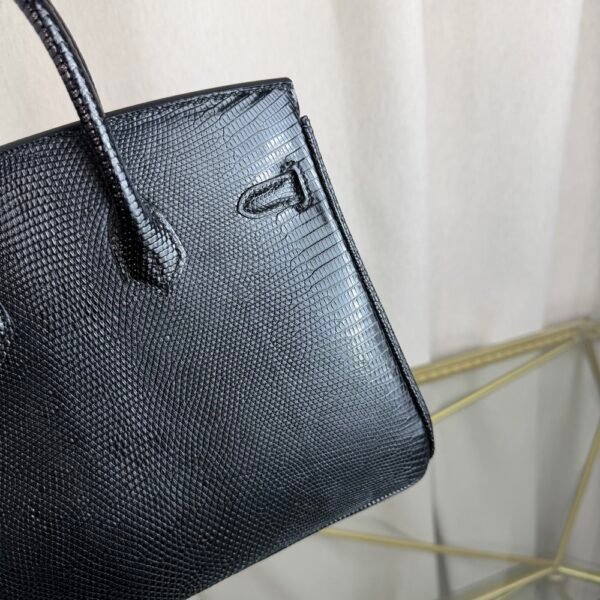 Birkin-25-Black-Shiny-Lizard-Gold-Hardware Birkin 25 Black Shiny Lizard Gold Hardware bag