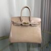 Birkin-25-Beige-Shiny-Lizard-Gold-Hardware Birkin 25 Beige Shiny Lizard Gold Hardware bag front view