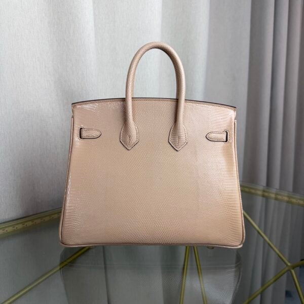 Birkin-25-Beige-Shiny-Lizard-Gold-Hardware Birkin 25 Beige Shiny Lizard Gold Hardware bag front view
