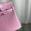 Birkin-25-Rose-Sakura-Ostrich-Palladium-Hardware Birkin 25 Rose Sakura Ostrich Palladium Hardware bag