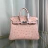 Birkin-20-Rose-Poudre-Ostrich-Palladium-Hardware Birkin 20 Rose Poudre Ostrich Palladium Hardware bag