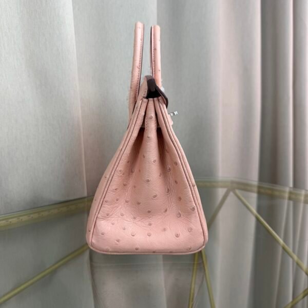 Birkin-20-Rose-Poudre-Ostrich-Palladium-Hardware Birkin 20 Rose Poudre Ostrich Palladium Hardware bag