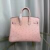 Birkin-20-Rose-Poudre-Ostrich-Palladium-Hardware Birkin 20 Rose Poudre Ostrich Palladium Hardware bag