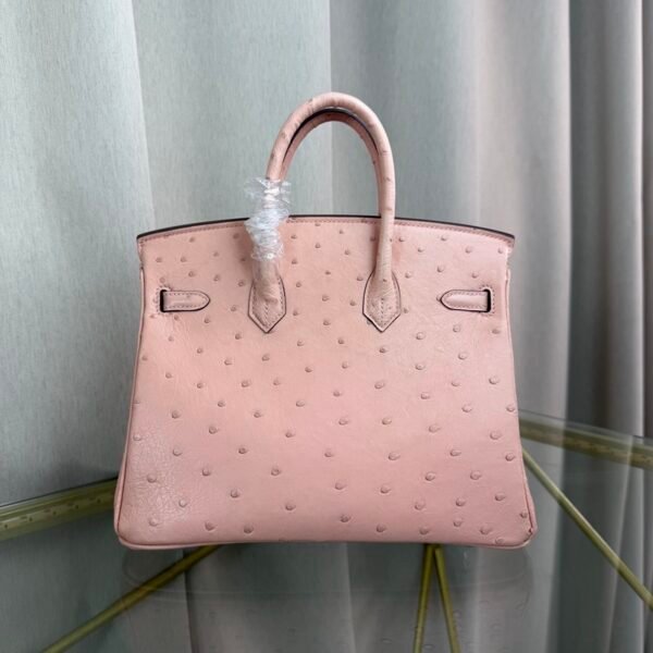 Birkin-20-Rose-Poudre-Ostrich-Palladium-Hardware Birkin 20 Rose Poudre Ostrich Palladium Hardware bag