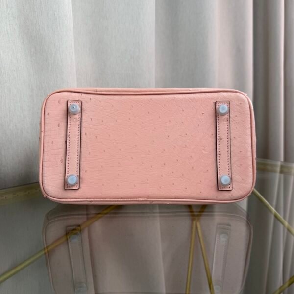 Birkin-20-Rose-Poudre-Ostrich-Palladium-Hardware Birkin 20 Rose Poudre Ostrich Palladium Hardware bag