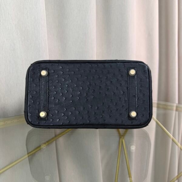 Birkin 25 in Black Ostrich with Gold Hardware. Birkin 25 Black Ostrich Gold Hardware bag