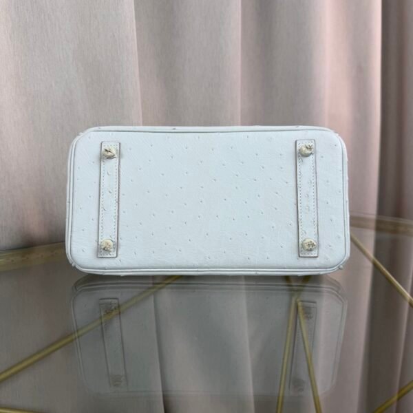 Birkin-25-Glacier-White-Ostrich-Palladium-Hardware Birkin 25 Glacier White Ostrich Palladium Hardware bag