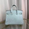 Birkin-25-Glacier-White-Ostrich-Palladium-Hardware Birkin 25 Glacier White Ostrich Palladium Hardware bag