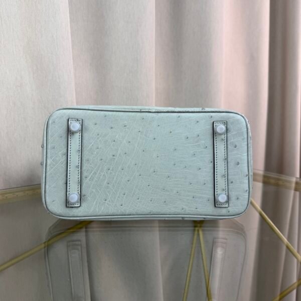 Birkin-25-Glacier-White-Ostrich-Palladium-Hardware Birkin 25 Glacier White Ostrich Palladium Hardware bag