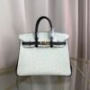 Birkin-25-Blanc-Black-Ostrich-Gold-Hardware Birkin 25 Blanc Black Ostrich Gold Hardware bag