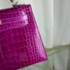 Kelly-Sellier-25-Anemone-Shiny-Alligator-Gold-Hardware Kelly Sellier 25 Anemone Shiny Alligator Gold Hardware bag