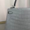 Kelly-25-Gris-Perle-Matte-Alligator-Palladium-Hardware Kelly 25 Gris Perle Matte Alligator Palladium Hardware bag