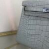 Kelly-25-Gris-Perle-Matte-Alligator-Palladium-Hardware Kelly 25 Gris Perle Matte Alligator Palladium Hardware bag