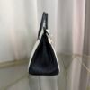 Birkin 25 Retourne Style Blanc Black Ostrich Palladium Hardware bag