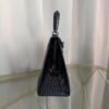 Kelly-Sellier-25-Black-Shiny-Crocodile-Palladium-Hardware Kelly Sellier 25 Black Shiny Crocodile Palladium Hardware bag