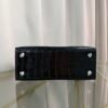 Kelly-Sellier-25-Black-Shiny-Crocodile-Palladium-Hardware Kelly Sellier 25 Black Shiny Crocodile Palladium Hardware bag