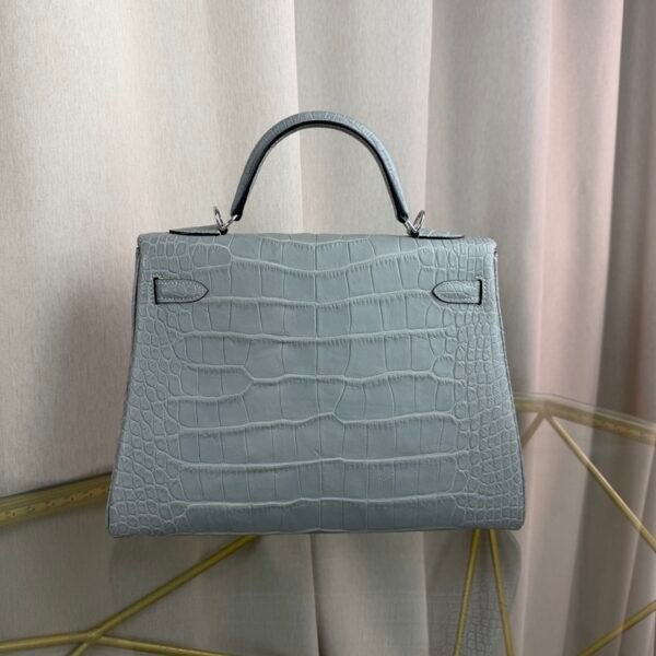 Kelly-32-Gris-Perle-Matte-Alligator-Palladium-Hardware Kelly 32 Gris Perle Matte Alligator Palladium Hardware bag