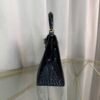 Kelly-Sellier-25-Black-Shiny-Alligator-Gold-Hardware Kelly Sellier 25 Black Shiny Alligator Gold Hardware bag