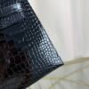 Kelly-Sellier-25-Black-Shiny-Alligator-Gold-Hardware Kelly Sellier 25 Black Shiny Alligator Gold Hardware bag