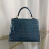 Kelly-Sellier-25-Orage-Shiny-Crocodile-Gold-Hardware Kelly Sellier 25 Orage Shiny Crocodile Gold Hardware bag