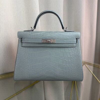 Kelly-32-Gris-Perle-Matte-Alligator-Palladium-Hardware Kelly 32 Gris Perle Matte Alligator Palladium Hardware bag