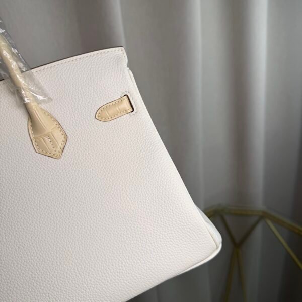 Birkin-25-Retourne-Nata-Togo-and-Vanilla-Matte-Alligator-Touch-Palladium-Hardware Birkin 25 Retourne Nata Togo and Vanilla Matte Alligator Touch Palladium Hardware bag