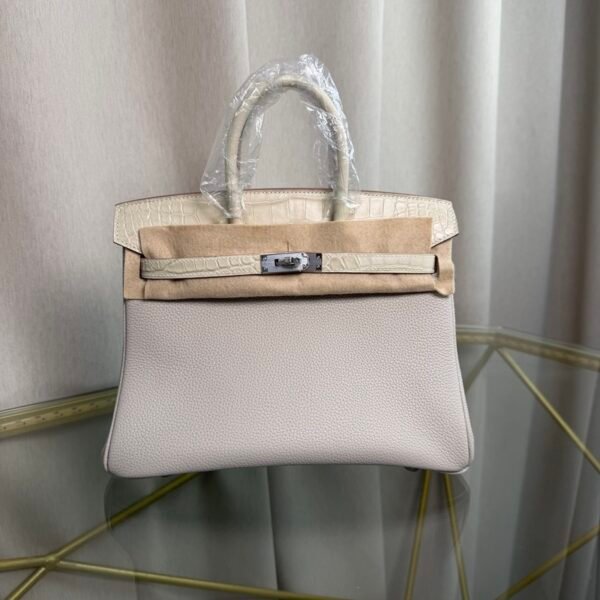 Birkin-25-Retourne-Nata-Togo-and-Bleu-du-Nord-Matte-Alligator-Touch-Palladium-Hardware Birkin 25 Retourne Nata Togo and Bleu du Nord Matte Alligator Touch Palladium Hardware bag