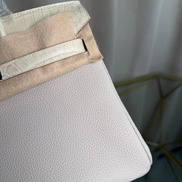 Birkin-25-Retourne-Nata-Togo-and-Bleu-du-Nord-Matte-Alligator-Touch-Palladium-Hardware Birkin 25 Retourne Nata Togo and Bleu du Nord Matte Alligator Touch Palladium Hardware bag
