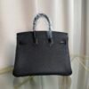 Birkin-25-Retourne-Black-Togo-and-Matte-Alligator-Touch-Palladium-Hardware Birkin 25 Retourne Black Togo and Matte Alligator Touch Palladium Hardware bag