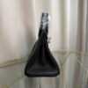 Birkin 25 Retourne Style Black Togo and Matte Alligator Touch Palladium Hardware bag