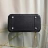Birkin 25 Retourne Style Black Togo and Matte Alligator Touch Palladium Hardware bag