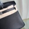 Birkin 25 Retourne Style Black Togo and Matte Alligator Touch Palladium Hardware bag